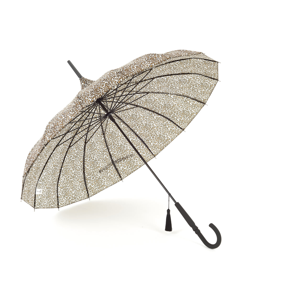 Classic Pagoda Umbrella Leopard Print – Viola Umbrella